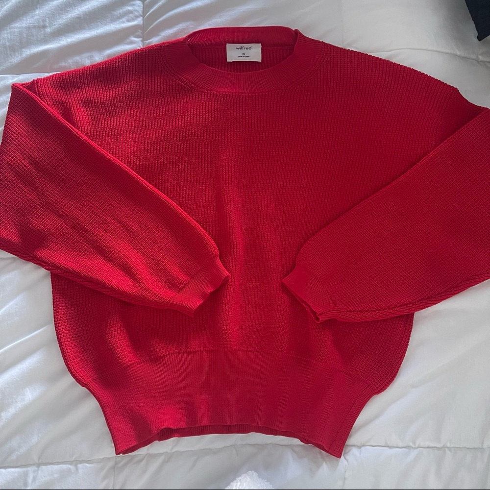 Aritiza Wilfred Red Sweater